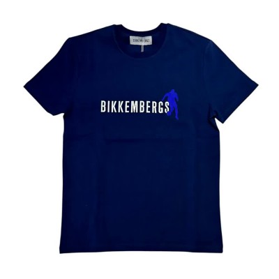 тениска,мъжки,тениски,bikkembergs,bmt1237,short,sleeve,t,shirt,blue,navy,(blue)