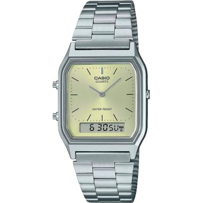 часовник,часовници,casio,aq,230,watch,silver,grey,green,(silver)