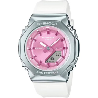 часовник,часовници,casio,gm,s2110,watch,white,pink,(pink)