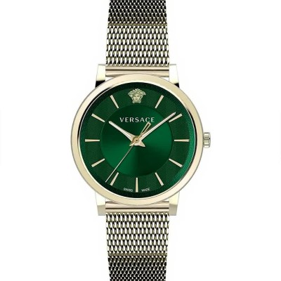 часовник,часовници,versace,ve5a00820,watch,yellow,gold,metal,bottle,green,(golden)