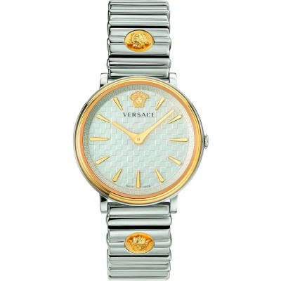 часовник,часовници,versace,ve8101419,watch,silver,grey,yellow,gold,metal,silver,grey,(golden)