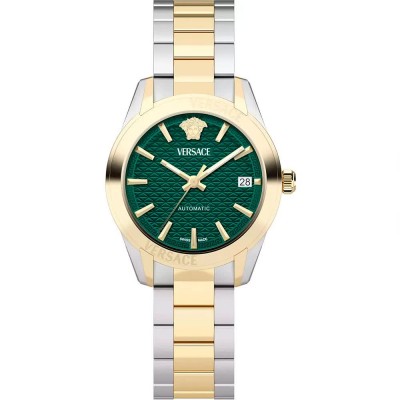часовник,часовници,versace,vesca0524,watch,yellow,gold,silver,grey,metal,bottle,green,(golden)