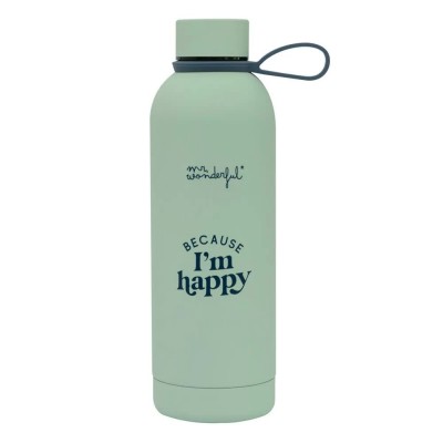 бутилки,за,вода,mr,wonderful,because,i´m,happy,bottle,green,(multicolor)