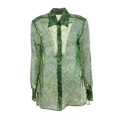 риза,с,дълъг,ръкав,дамски,блузи,дамски,ризи,dolce,&,gabbana,746239,long,sleeve,shirt,green