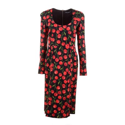 рокля,дамски,поли,и,рокли,dolce,&,gabbana,746244,long,sleeve,midi,dress,black,(black)