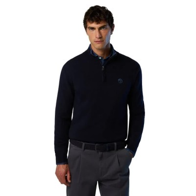 блуза,мъжки,пуловери,north,sails,12gg,699148,half,zip,sweater,blue,(navy,blue)