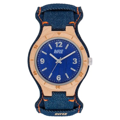 часовник,часовници,rifle,coachella,40,mm,watch,maple,band,jeans,(blue)