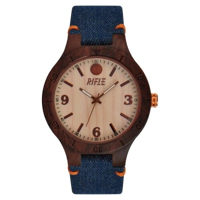 часовник,часовници,rifle,on,the,road,44,mm,watch,dark,maple,jeans,(brown)