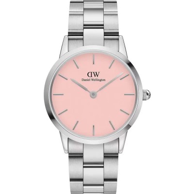 часовник,часовници,daniel,wellington,iconic,link,quartz,36mm,woman,watch,silver,(pastel,pink)