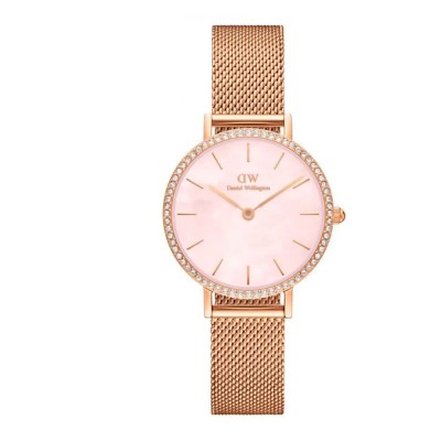 часовник,часовници,daniel,wellington,petite,mop,28mm,woman,watch,golden,(pink)