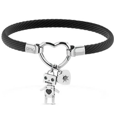 бижутерия,ops,objects,clasp,ext,ss,bracelet,black