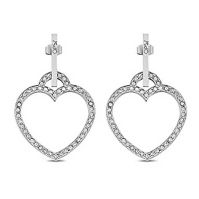 бижутерия,ops,objects,crystal,vibes,heart,ss,earrings,silver