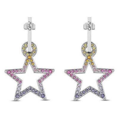 бижутерия,ops,objects,crystal,vibes,star,earrings,multicolor
