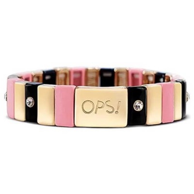 бижутерия,ops,objects,joy,crystals,12mm,bracelet,black,gold,lr