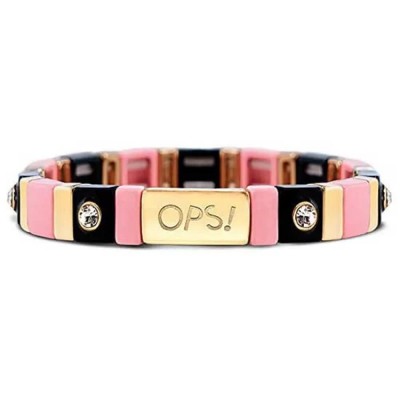 бижутерия,ops,objects,joy,crystals,8mm,bracelet,gold,black,lr