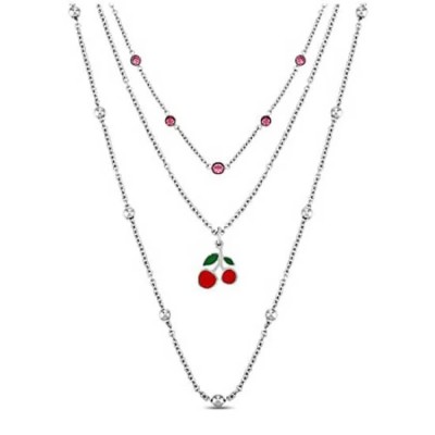 бижутерия,ops,objects,summer,feelings,cherry,ss,necklace,multicolor