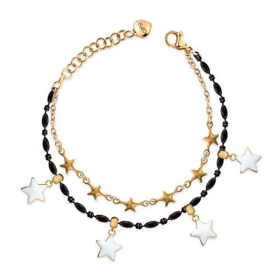 бижутерия,ops,objects,twice,candy,bracelet,black,gold,(golden)