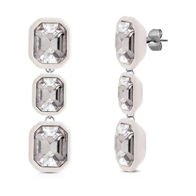 бижутерия,ops,objects,wonder,3,stones,earrings,silver