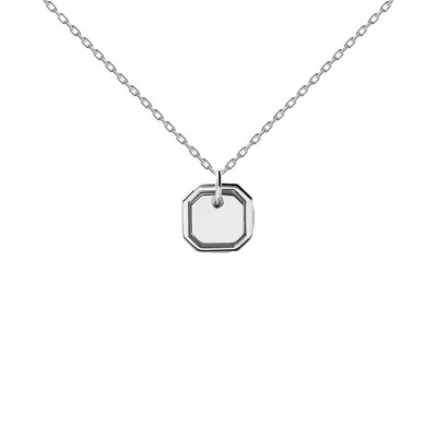 бижутерия,pdpaola,octet,necklace,silver