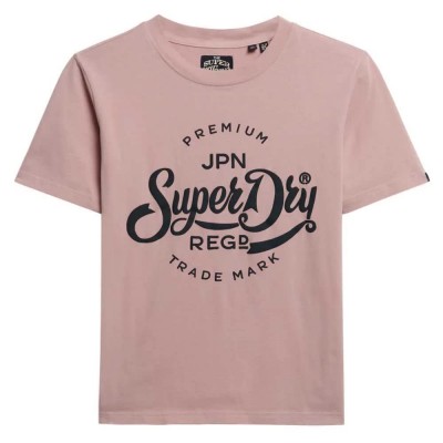 тениска,дамски,тениски,superdry,premium,script,entry,t,shirt,soft,pink