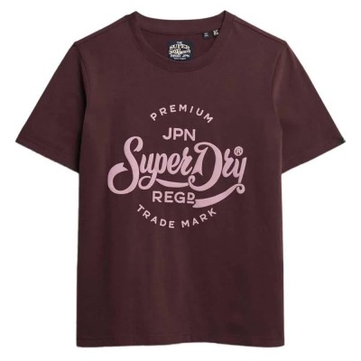 тениска,дамски,тениски,superdry,premium,script,entry,t,shirt,rich,deep,burgundy