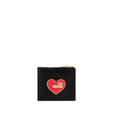 портфейли,и,портмонета,moschino,enameled,wallet,fantasy,color,(black)