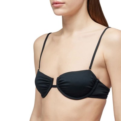 дамски,бански,костюми,sundek,ava,bra,with,adjustable,lace,bikini,top,black