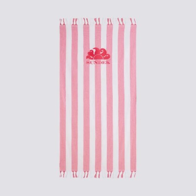 хавлиена,кърпа,хавлии,sundek,beach,fouta,jacquard,with,logo,towel,pitaya,01,(pink)