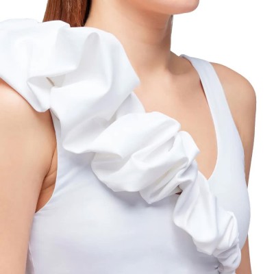 дамски,бански,костюми,sundek,bralette,with,ruffles,bikini,top,white,(white)