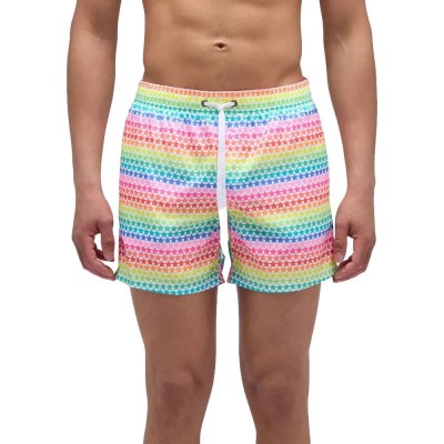 бански,гащета,мъжки,бански,костюми,sundek,elastic,waist,and,stardust,print,swimming,shorts,white,(multicolor)