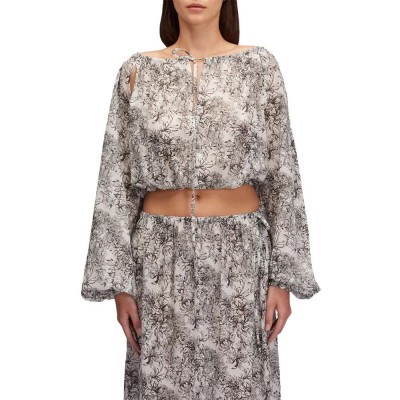 дамски,блузи,дамски,ризи,sundek,fleur,de,joie,long,sleeve,blouse,black
