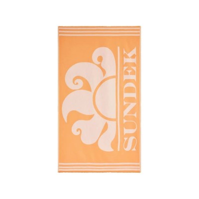 хавлиена,кърпа,хавлии,sundek,fouta,jacquard,beach,logo,towel,sunset,(orange)