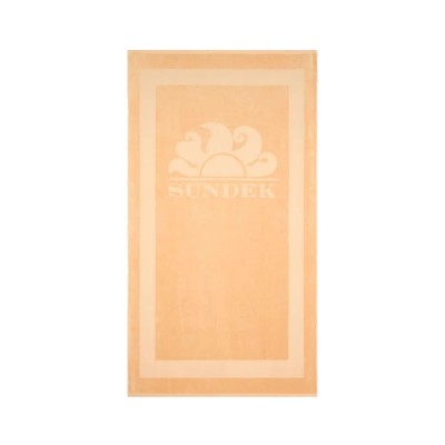 хавлиена,кърпа,хавлии,sundek,jacquard,terry,logo,and,frame,towel,durian,(brown)