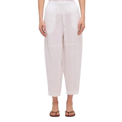 панталони,мъжки,панталони,дамски,панталони,sundek,linen,with,adjustable,elasticated,waistband,pants,white,(white)
