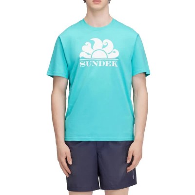 тениска,мъжки,тениски,sundek,new,simeon,crew,neck,with,logo,short,sleeve,t,shirt,seabreeze,01,(blue)