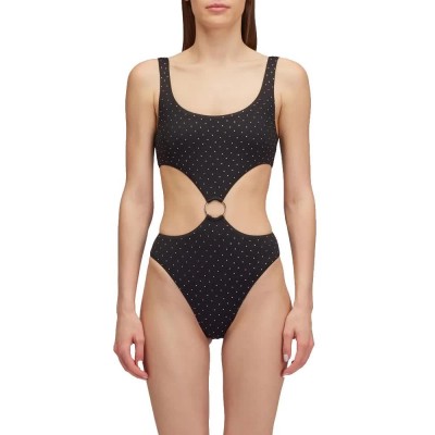 бански,костюм,дамски,бански,костюми,sundek,one,piece,with,capri,rhinestones,swimsuit,black