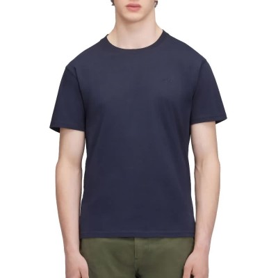 тениска,мъжки,тениски,sundek,plain,with,embroidery,short,sleeve,t,shirt,navy,(blue)