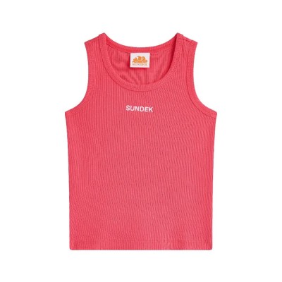 тениска,детски,тениски,sundek,ribbed,with,embroidered,logo,sleeveless,t,shirt,pitaya,01,(pink)