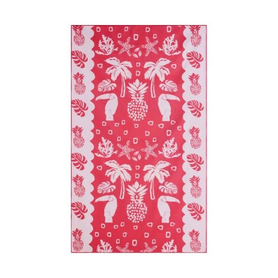 хавлиена,кърпа,хавлии,sundek,recycled,lightweight,microfibre,tropic,salad,print,towel,pitaya,(pink)