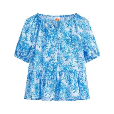 рокля,дамски,поли,и,рокли,sundek,fleur,de,joie,print,short,sleeve,short,dress,blue,(bilberry,01)