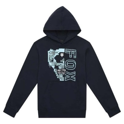 суичър,детски,блузи,fox,racing,image,skull,hoodie,midnight,(black)