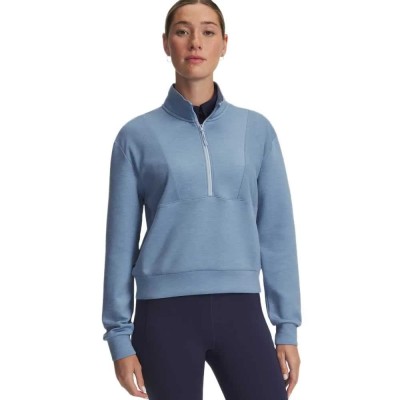 блуза,дамски,блузи,under,armour,golf,drive,midlayer,crew,woman,sweatshirt,blue,(blue,smoke,blue,calm,blue,smoke)