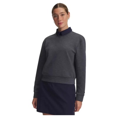 блуза,дамски,блузи,under,armour,golf,drive,midlayer,crew,woman,sweatshirt,grey,(midnight,navy,midnight,navy)