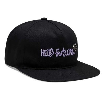 шапка,с,козирка,всички,шапки,fox,racing,hello,future,snapback,cap,black,(black)