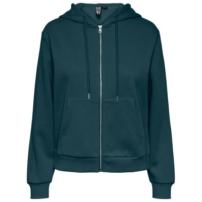 блуза,дамски,блузи,pieces,chilli,full,zip,sweatshirt,reflecting,pond,(blue)
