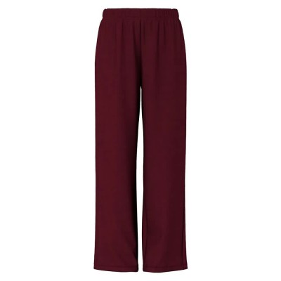 панталони,дамски,панталони,pieces,chilli,wide,leg,high,waist,pants,tawny,port,(red)