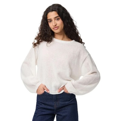блуза,дамски,пуловери,дамски,плетени,дрехи,pieces,ida,sweater,cloud,dancer,(white)