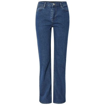 дънки,дамски,панталони,pieces,kelly,mb,straight,fit,jeans,medium,blue,denim,(blue)