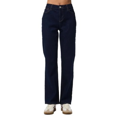дънки,дамски,панталони,pieces,kelly,straight,fit,jeans,dark,blue,denim,(blue)