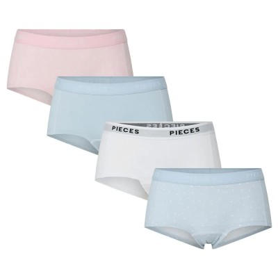 дамско,бельо,дамски,бикини,и,танкини,pieces,logo,panties,4,units,roseate,spoonbill,(multicolor)